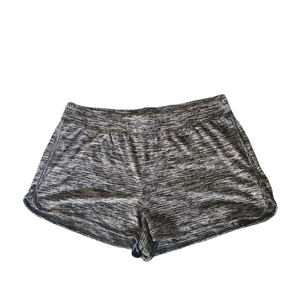 Xersion Black White Space Dye Athletic Running Shorts, Plus Size 2X